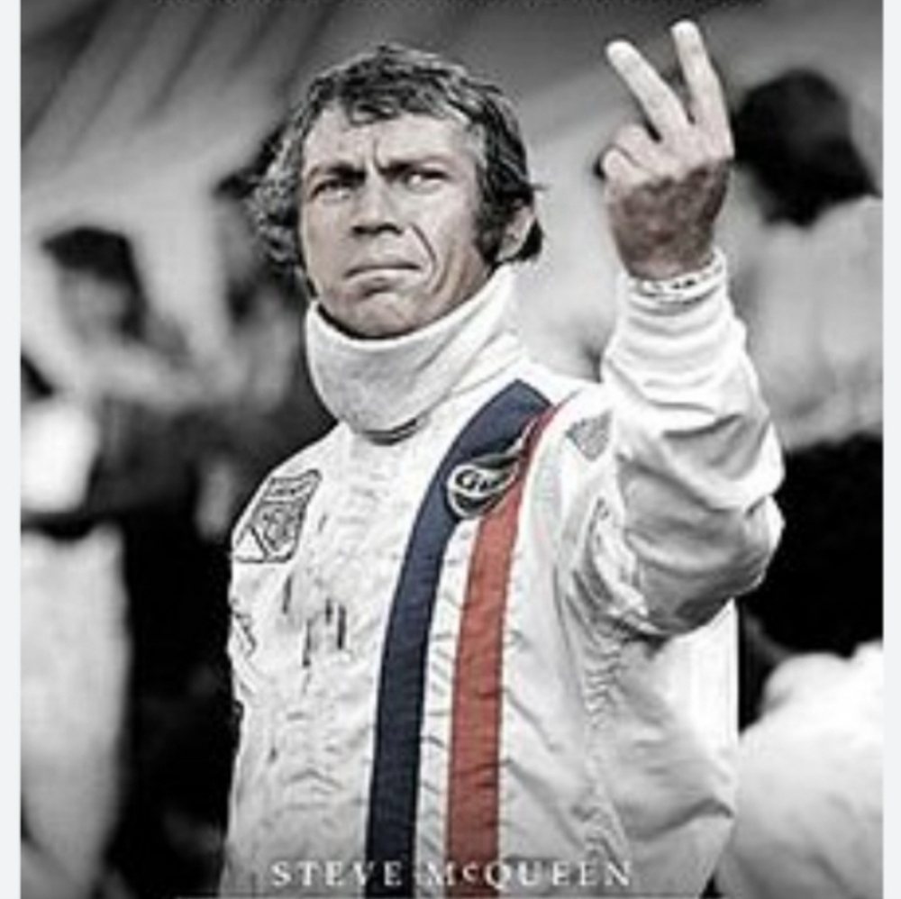 Steve McQueen Racer Vintage 100% Cotton T-shirt Sz XL